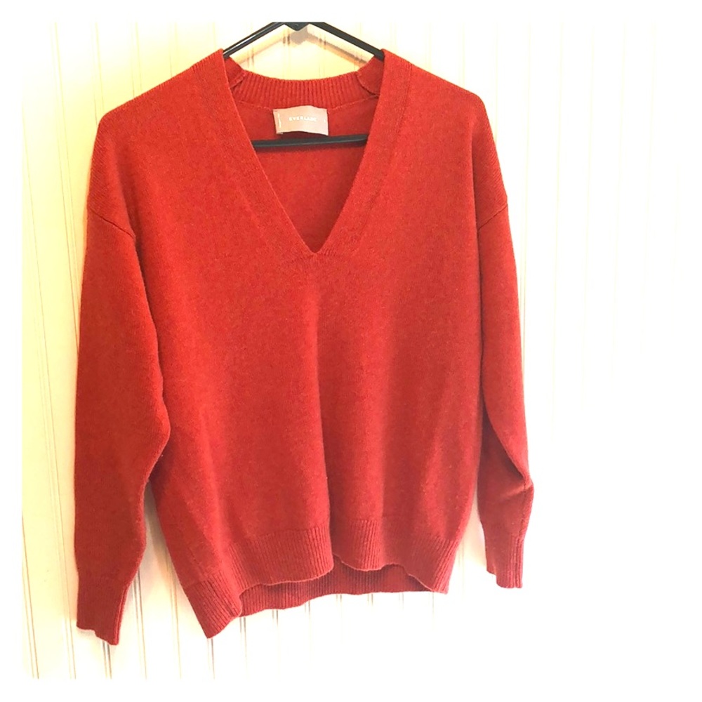 Everlane cashmere sweater sz small in terracotta